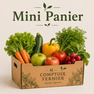 Mini panier de fruits et légumes frais et de saison