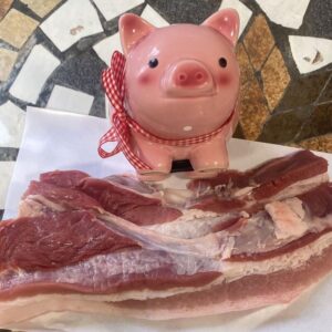 Lard frais à griller
