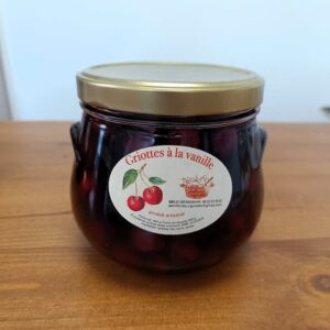 BOCAL GRIOTTES A LA VANILLE - 500g