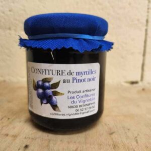 Confiture : Myrtilles au Pinot noir - 250g