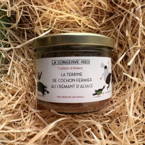 Terrine de cochon fermier au crémant d’Alsace - 180g